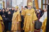 10-День памяти священномученика Александра, архиепископа Семипалатинского. Глава Митрополичьего округа совершил Литургию в Воскресенском соборе города Семипалатинска