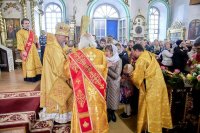 19-День памяти священномученика Александра, архиепископа Семипалатинского. Глава Митрополичьего округа совершил Литургию в Воскресенском соборе города Семипалатинска