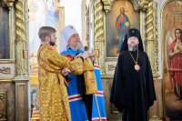 21-День памяти священномученика Александра, архиепископа Семипалатинского. Глава Митрополичьего округа совершил Литургию в Воскресенском соборе города Семипалатинска