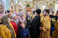 25-День памяти священномученика Александра, архиепископа Семипалатинского. Глава Митрополичьего округа совершил Литургию в Воскресенском соборе города Семипалатинска
