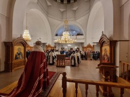 Молебное пение на новолетие было совершено в главном храме Восточного Казахстана