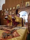 20-Божественная Литургия в Неделю святых отец в Андреевском кафедральном соборе