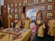 21-Божественная Литургия в Неделю святых отец в Андреевском кафедральном соборе