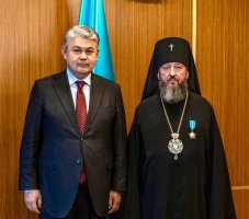 Архиепископ Амфилохий удостоен  высокой государственной награды Республики Казахстан