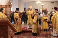 1-День памяти святых новомучеников и исповедников Церкви Русской.  Божественная Литургия в главном храме Восточного Казахстана 