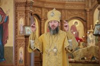 21-День памяти святых новомучеников и исповедников Церкви Русской.  Божественная Литургия в главном храме Восточного Казахстана 