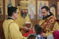 32-День памяти святых новомучеников и исповедников Церкви Русской.  Божественная Литургия в главном храме Восточного Казахстана 