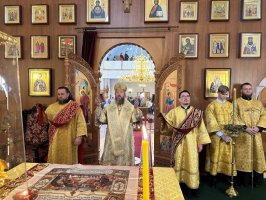 Божественная Литургия в Андреевском соборе в Неделю 15-ю по Пятидесятнице