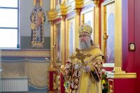 15-День памяти благоверного князя Александра Невского и святителя Митрофана Воронежского. Архиепископ Усть-Каменогорский и Семипалатинский Амфилохий сослужил митрополиту Александру за Божественной Литургией в Александро-Невском соборе Алматы