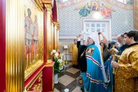 34-День памяти благоверного князя Александра Невского и святителя Митрофана Воронежского. Архиепископ Усть-Каменогорский и Семипалатинский Амфилохий сослужил митрополиту Александру за Божественной Литургией в Александро-Невском соборе Алматы