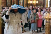 14-Благовещение Пресвятой Богородицы. Архиепископ Усть-Каменогорский и Семипалатинский Амфилохий сослужил Главе Митрополичьего округа за Божественной Литургией в главном храме Астаны