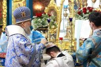 19-Благовещение Пресвятой Богородицы. Архиепископ Усть-Каменогорский и Семипалатинский Амфилохий сослужил Главе Митрополичьего округа за Божественной Литургией в главном храме Астаны