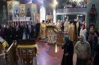 1-В день памяти великомученицы Екатерины управляющий Усть-Каменогорской и Семипалатинской епархией сослужил митрополиту Александру за Божественной Литургией в старейшем храме Астаны