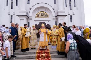 Управляющий Усть-Каменогорской и Семипалатинской епархией принял участие в торжествах по случаю дня памяти святителя Георгия Конисского в городе Могилеве