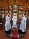 42-В день попразднства Рождества Христова архиепископ Амфилохий возглавил служение Божественной Литургии  в Покровском соборе города Усть-Каменогорска