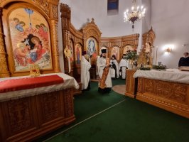 Великая вечерня архиерейским служением в день Рождества Христова