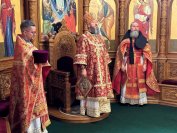 20-В Неделю 6-ю по Пасхе архиепископ Амфилохий совершил Божественную Литургию  в Андреевском кафедральном соборе