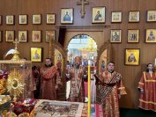 25-В Неделю 6-ю по Пасхе архиепископ Амфилохий совершил Божественную Литургию  в Андреевском кафедральном соборе