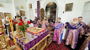 В пятницу 4-ой седмицы Великого поста архиепископ Амфилохий совершил Божественную Литургию Преждеосвященных Даров в Воскресенском кафедральном соборе города Семипалатинска