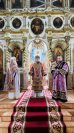 1-В пятницу 4-ой седмицы Великого поста архиепископ Амфилохий совершил Божественную Литургию Преждеосвященных Даров в Воскресенском кафедральном соборе города Семипалатинска