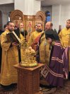 10-В Андреевском кафедральном соборе  было совершено праздничное вечернее богослужение в честь дня памяти святого апостола Андрея Первозванного