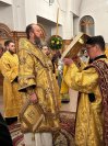 21-В Андреевском кафедральном соборе  было совершено праздничное вечернее богослужение в честь дня памяти святого апостола Андрея Первозванного