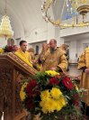 27-В Андреевском кафедральном соборе  было совершено праздничное вечернее богослужение в честь дня памяти святого апостола Андрея Первозванного