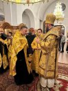 31-В Андреевском кафедральном соборе  было совершено праздничное вечернее богослужение в честь дня памяти святого апостола Андрея Первозванного