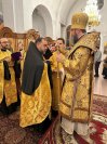32-В Андреевском кафедральном соборе  было совершено праздничное вечернее богослужение в честь дня памяти святого апостола Андрея Первозванного