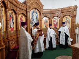 Служение архиепископа Амфилохия в канун праздника Обрезания Господня