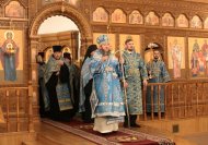 10-Накануне праздника Сретения Господня в Андреевском кафедральном соборе было совершено всенощное бдение 