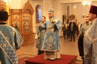 13-Накануне праздника Сретения Господня в Андреевском кафедральном соборе было совершено всенощное бдение 