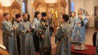 15-Накануне праздника Сретения Господня в Андреевском кафедральном соборе было совершено всенощное бдение 