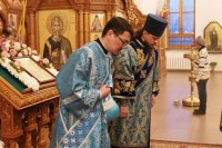 20-Накануне праздника Сретения Господня в Андреевском кафедральном соборе было совершено всенощное бдение 