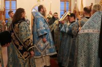 26-Накануне праздника Сретения Господня в Андреевском кафедральном соборе было совершено всенощное бдение 
