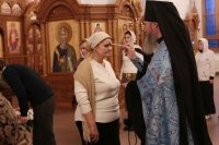 34-Накануне праздника Сретения Господня в Андреевском кафедральном соборе было совершено всенощное бдение 