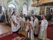 29-В день предпразднства Крещения Господня архиепископ Амфилохий совершил Божественную Литургию в Воскресенском кафедральном соборе города Семипалатинска