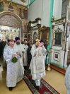 36-В день предпразднства Крещения Господня архиепископ Амфилохий совершил Божественную Литургию в Воскресенском кафедральном соборе города Семипалатинска