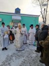 47-В день предпразднства Крещения Господня архиепископ Амфилохий совершил Божественную Литургию в Воскресенском кафедральном соборе города Семипалатинска
