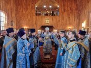7-Суббота Акафиста. Божественная Литургия в Покровском соборе города Усть-Каменогорска