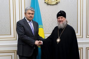 Состоялась встреча Главы Православной Церкви Казахстана с акимом Восточно-Казахстанской области Е.Б. Кошербаевым