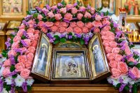3-В неделю о мытаре и фарисее архиепископ Усть-Каменогорский и Семипалатинский Амфилохий сослужил митрополиту Александру за Божественной Литургией в Иверско-Серафимовском монастыре, отмечающем престольный праздник