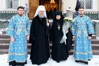 4-В неделю о мытаре и фарисее архиепископ Усть-Каменогорский и Семипалатинский Амфилохий сослужил митрополиту Александру за Божественной Литургией в Иверско-Серафимовском монастыре, отмечающем престольный праздник