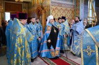 5-В неделю о мытаре и фарисее архиепископ Усть-Каменогорский и Семипалатинский Амфилохий сослужил митрополиту Александру за Божественной Литургией в Иверско-Серафимовском монастыре, отмечающем престольный праздник