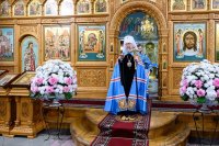 7-В неделю о мытаре и фарисее архиепископ Усть-Каменогорский и Семипалатинский Амфилохий сослужил митрополиту Александру за Божественной Литургией в Иверско-Серафимовском монастыре, отмечающем престольный праздник