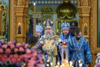 10-В неделю о мытаре и фарисее архиепископ Усть-Каменогорский и Семипалатинский Амфилохий сослужил митрополиту Александру за Божественной Литургией в Иверско-Серафимовском монастыре, отмечающем престольный праздник