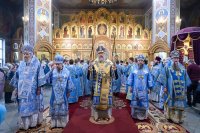 16-В неделю о мытаре и фарисее архиепископ Усть-Каменогорский и Семипалатинский Амфилохий сослужил митрополиту Александру за Божественной Литургией в Иверско-Серафимовском монастыре, отмечающем престольный праздник