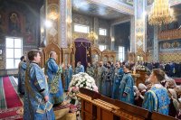 26-В неделю о мытаре и фарисее архиепископ Усть-Каменогорский и Семипалатинский Амфилохий сослужил митрополиту Александру за Божественной Литургией в Иверско-Серафимовском монастыре, отмечающем престольный праздник