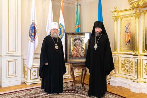Глава Православной Церкви Казахстана митрополит Астанайский и Казахстанский поздравил архиепископа Усть-Каменогорского и Семипалатинского Амфилохия с 55-летием со дня рождениея 