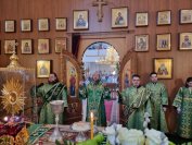 39-В день Входа Господня в Иерусалим  Управляющий Усть-Каменогорской и Семипалатинской епархией  совершил праздничную Божественную Литургию в главном храме Восточного Казахстана